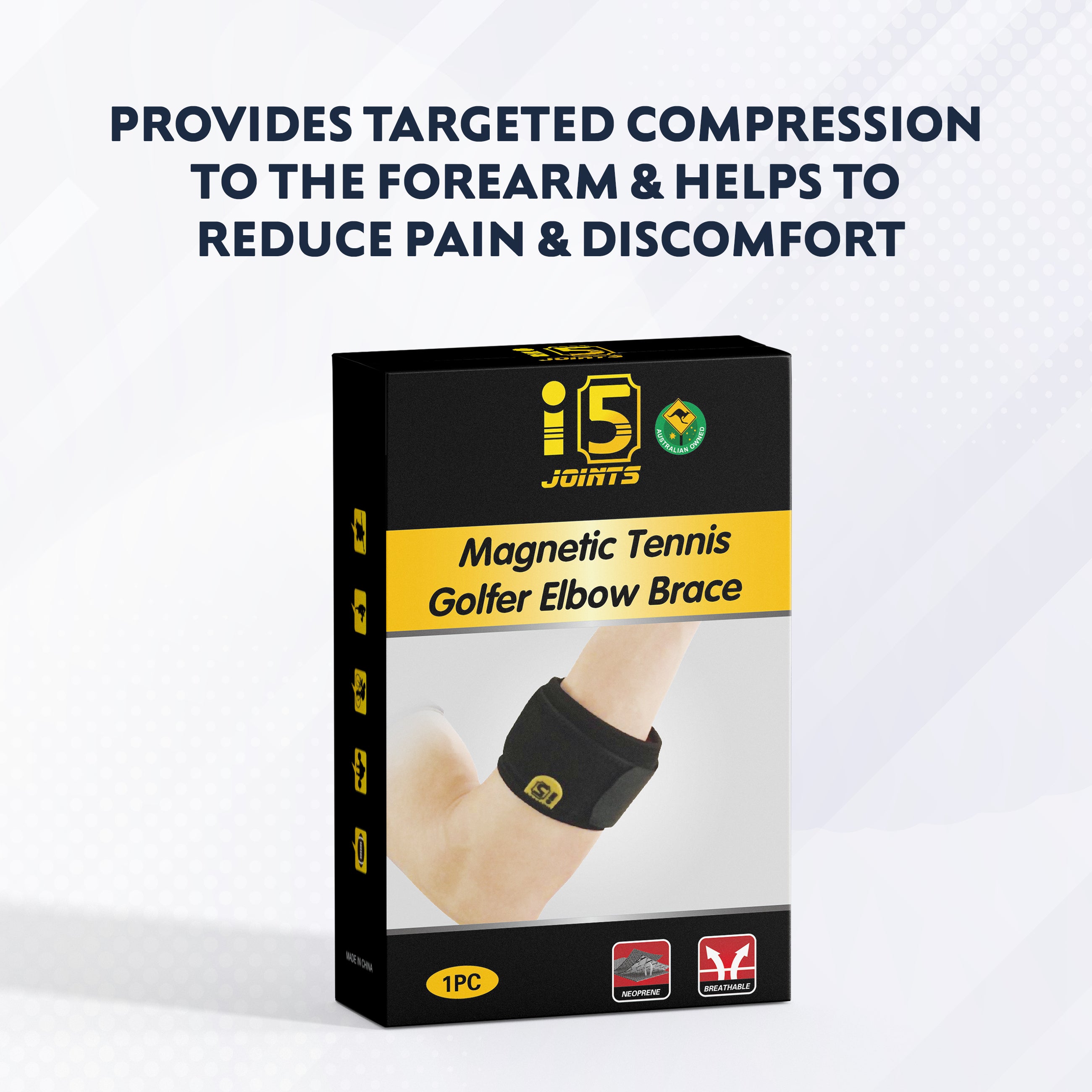 I5Joints Magnetic Tennis Golfer Elbow Brace – Adjustable Elbow Support Strap for Pain Relief and Injury Recovery Australia I5Joints Magnetic Tennis Golfer Elbow Brace – Adjustable Elbow Support Strap for Pain Relief and Injury Recovery Australia